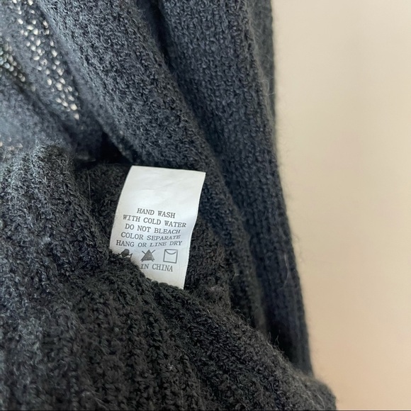 Dreamers Boho Small Cross Back Open Front Cardigan Knit Open Back Cover - Picture 6 of 7